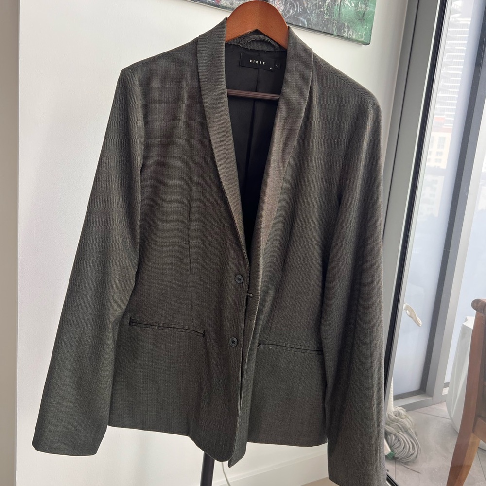 Men's Dark Gray Blazer by Nique | Classic & Stylish